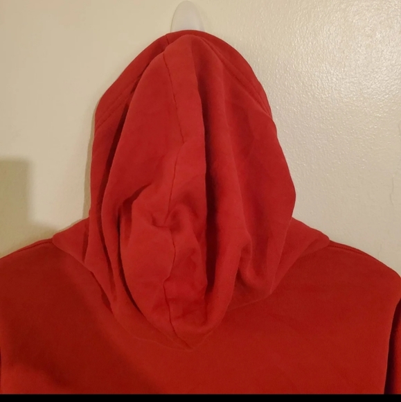 Vintage 80s 90s y2k mens Nike Hoodie red M - Picture 6 of 7